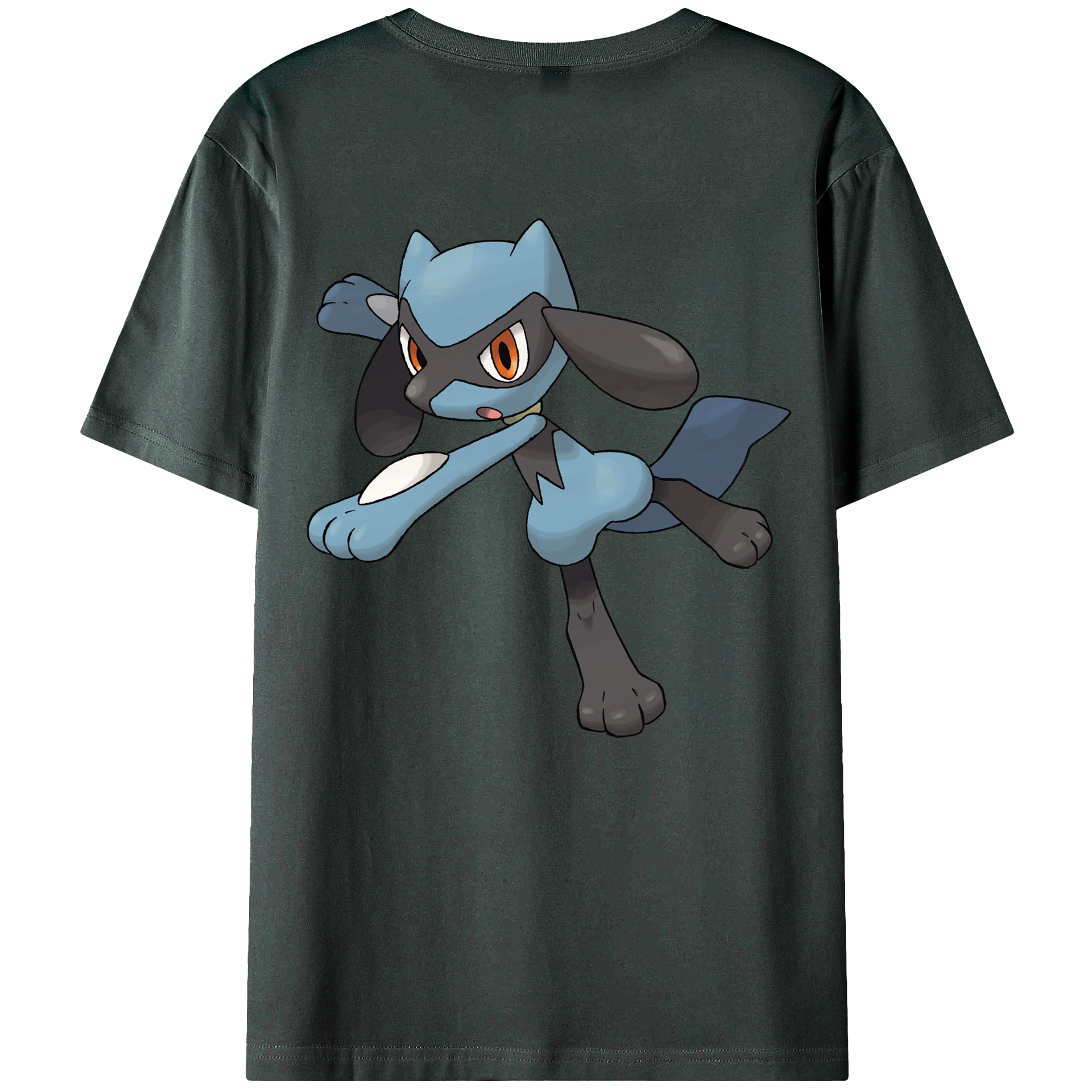 （画像用） ポケットモンスター Pokémon 綿100％ メンズ半袖Tシャツ（バックプリント） 通気性